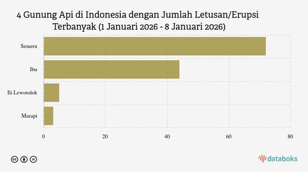 Gunung Semeru Erupsi 82 Kali, Update Aktivitas Terkini 2026