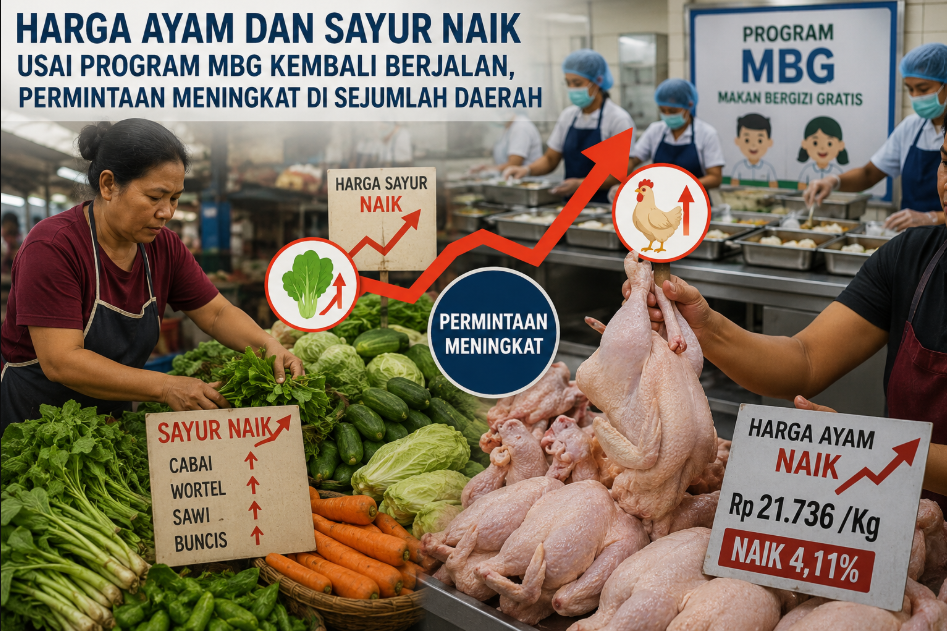 Harga Ayam dan Sayur
