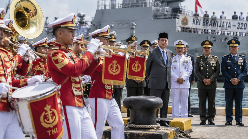 Kapal Induk Pertama RI Giuseppe Garibaldi Sandar di Tanjung Priok